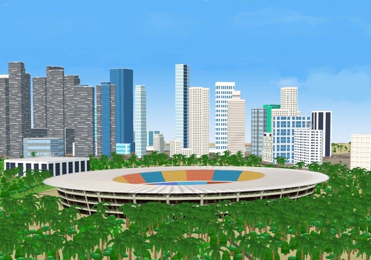 2018雅加达亚运会主场馆格罗拉蓬卡诺体育场(gowithmi3d实景)